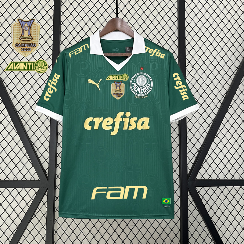 Trikot 2024∕25 Palmeiras zu Hause+Alle Sponsoren