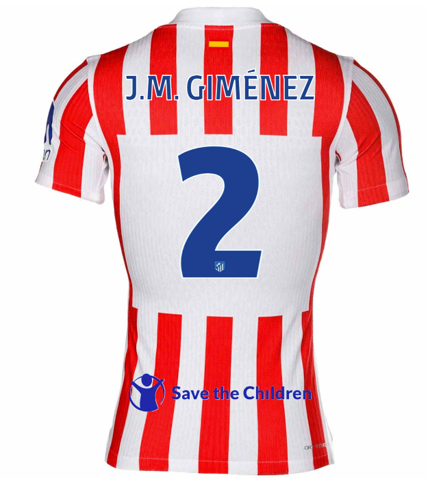 Trikot Atletico de Madrid 25/26 Home #2 JM Giménez