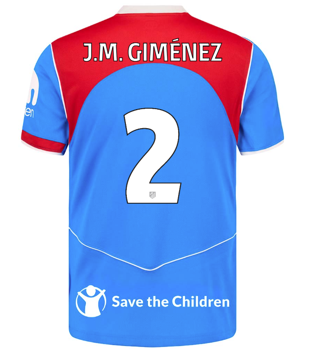 Trikot Atletico de Madrid 25/26 Dritter #2 JM Giménez