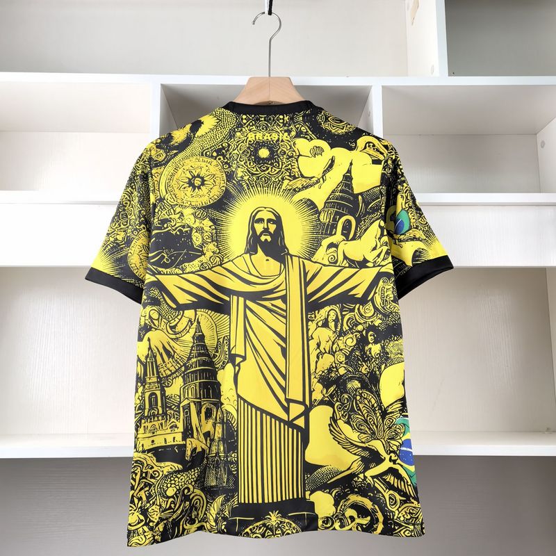 Jersey Brasilien 2024 Christus der Erlöser - Amarelo