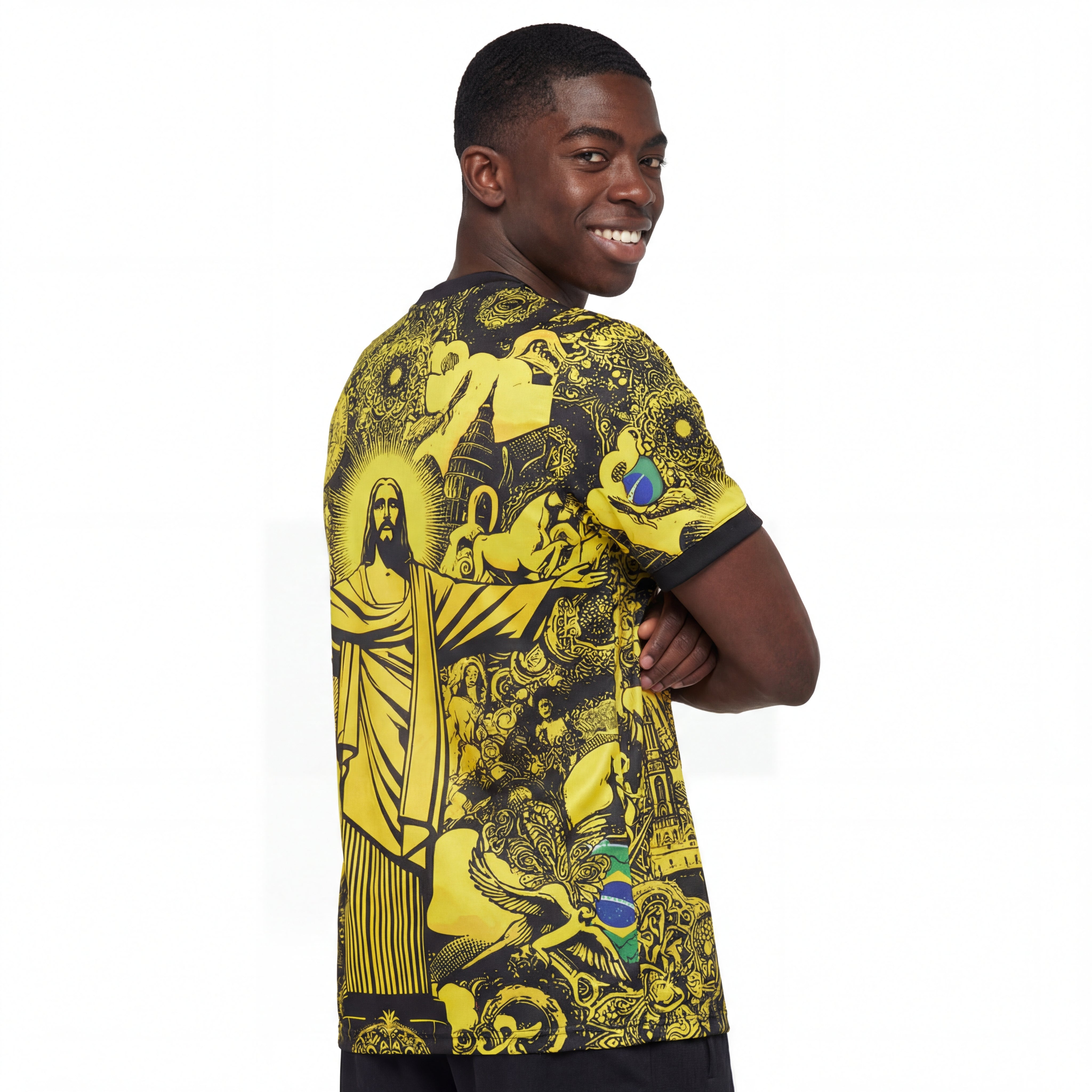 Jersey Brasilien 2024 Christus der Erlöser - Amarelo