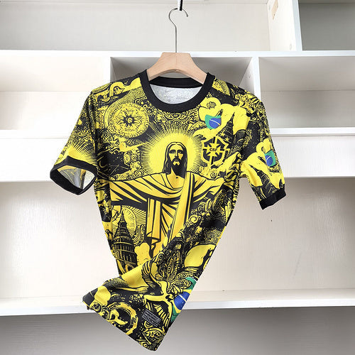 Jersey Brasilien 2024 Christus der Erlöser - Amarelo