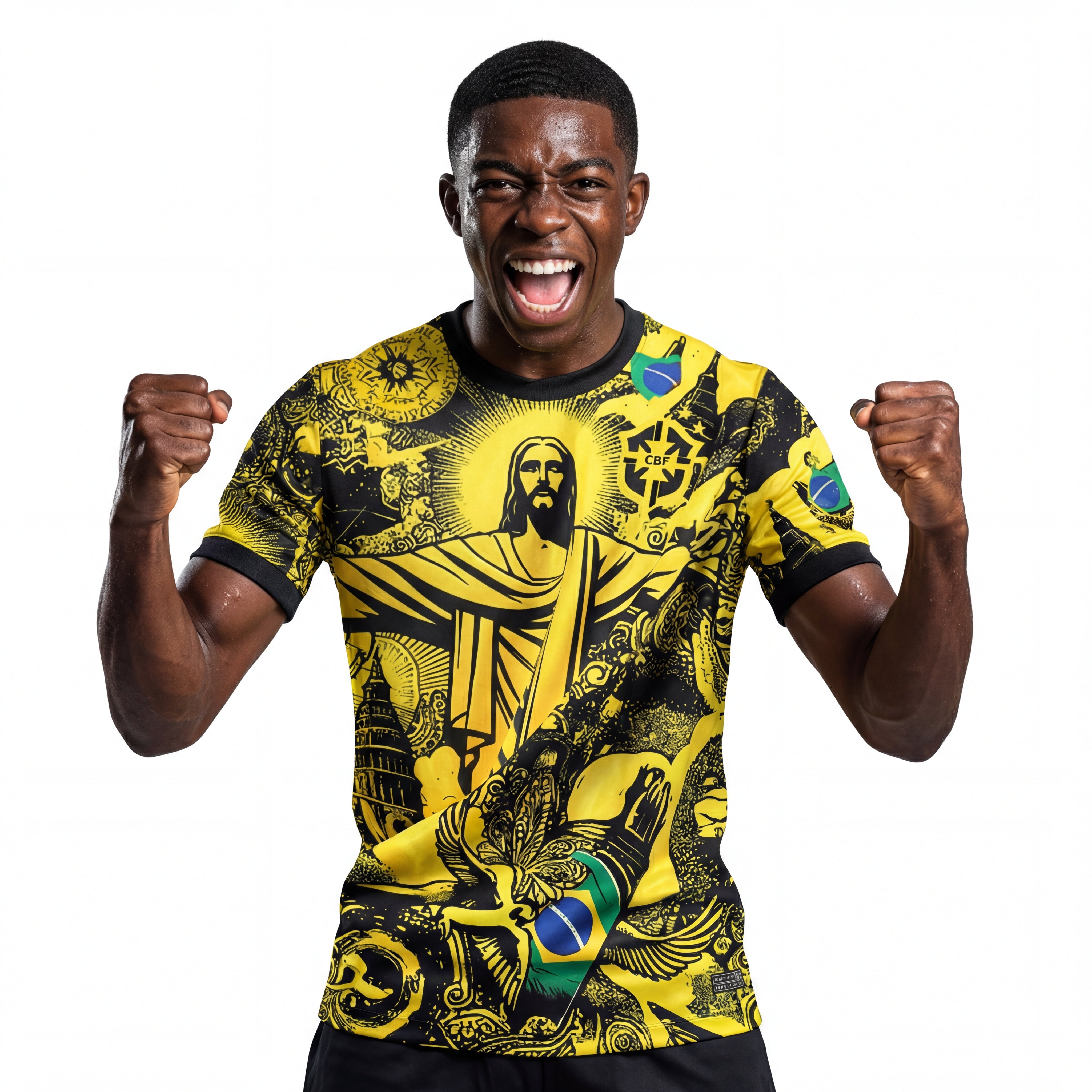 Jersey Brasilien 2024 Christus der Erlöser - Amarelo