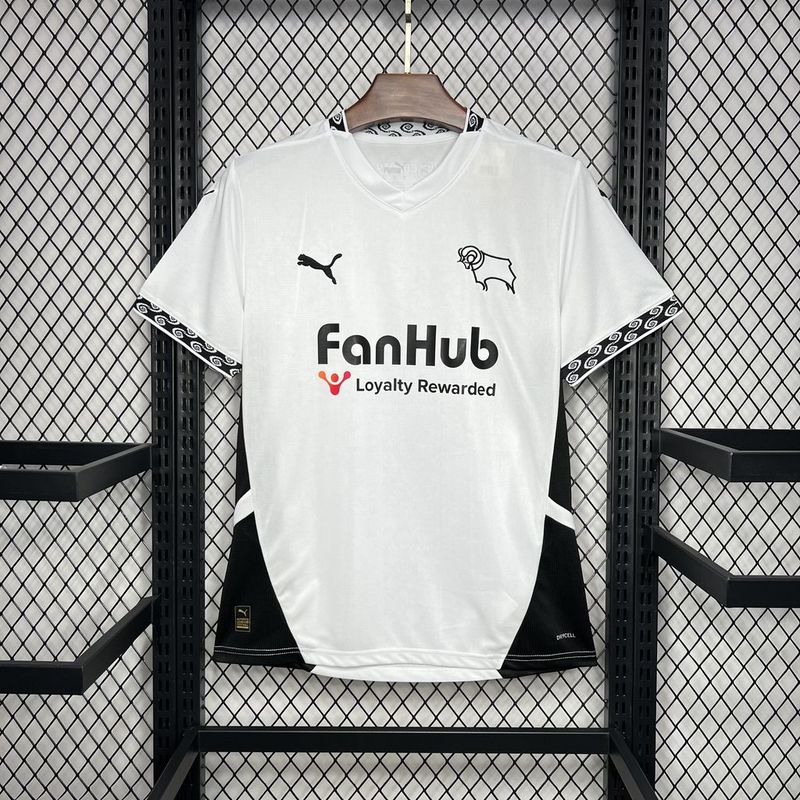 Jersey do Derby County Fc l 24/25 Branco