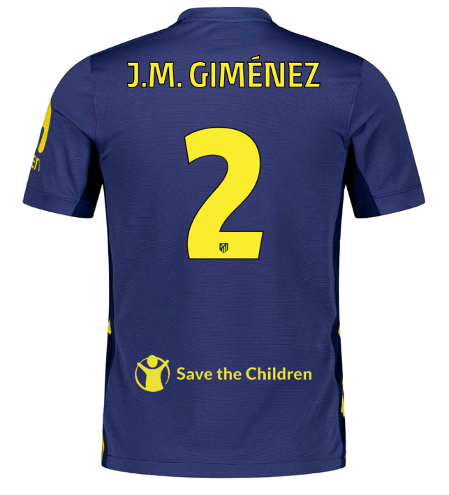 Trikot Atletico de Madrid 25/26 Auswärts #2 JM Giménez 