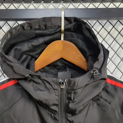 Windbreaker Adidas 24/25 - Preto e Vermelho