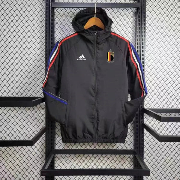 Windbreaker Bélgica 24/25 - Preto e Vermelho