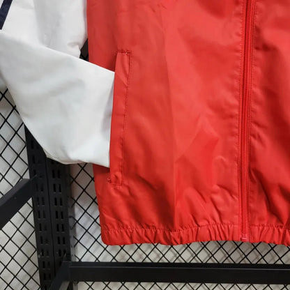 Windbreaker Flamengo 24/25 - Branco e Vermelho